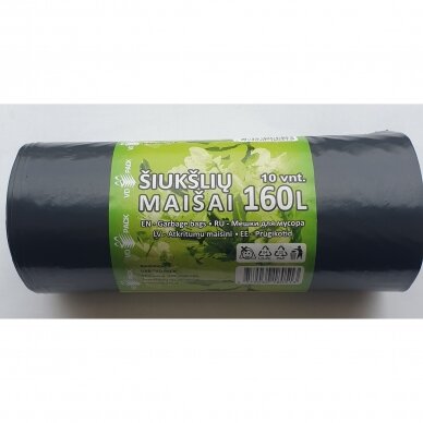 Maišai šiukšlėms 160l (10)(10)LDPE