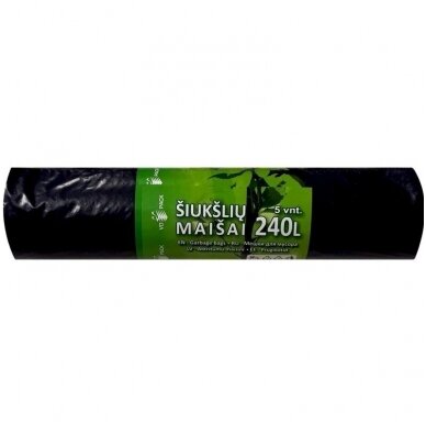 Maišai šiukšlėms 240l (5)(25)0.050